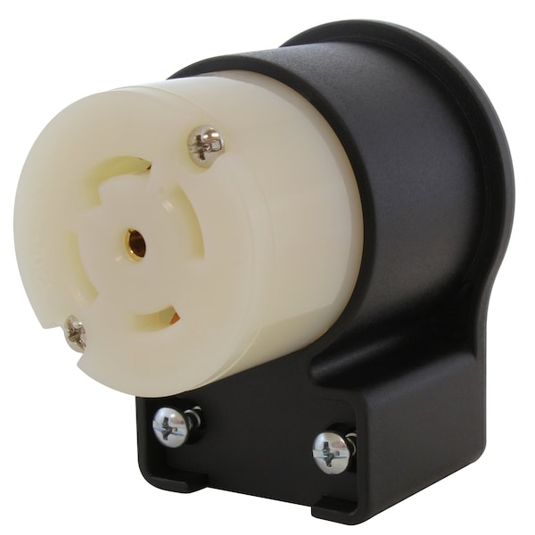 Ac Works Locking Connector, L21-30R, 30 A, 120/208V AC, Three Phase, 4 Pole, Screw Terminals, Yellow ASEL2130R - main